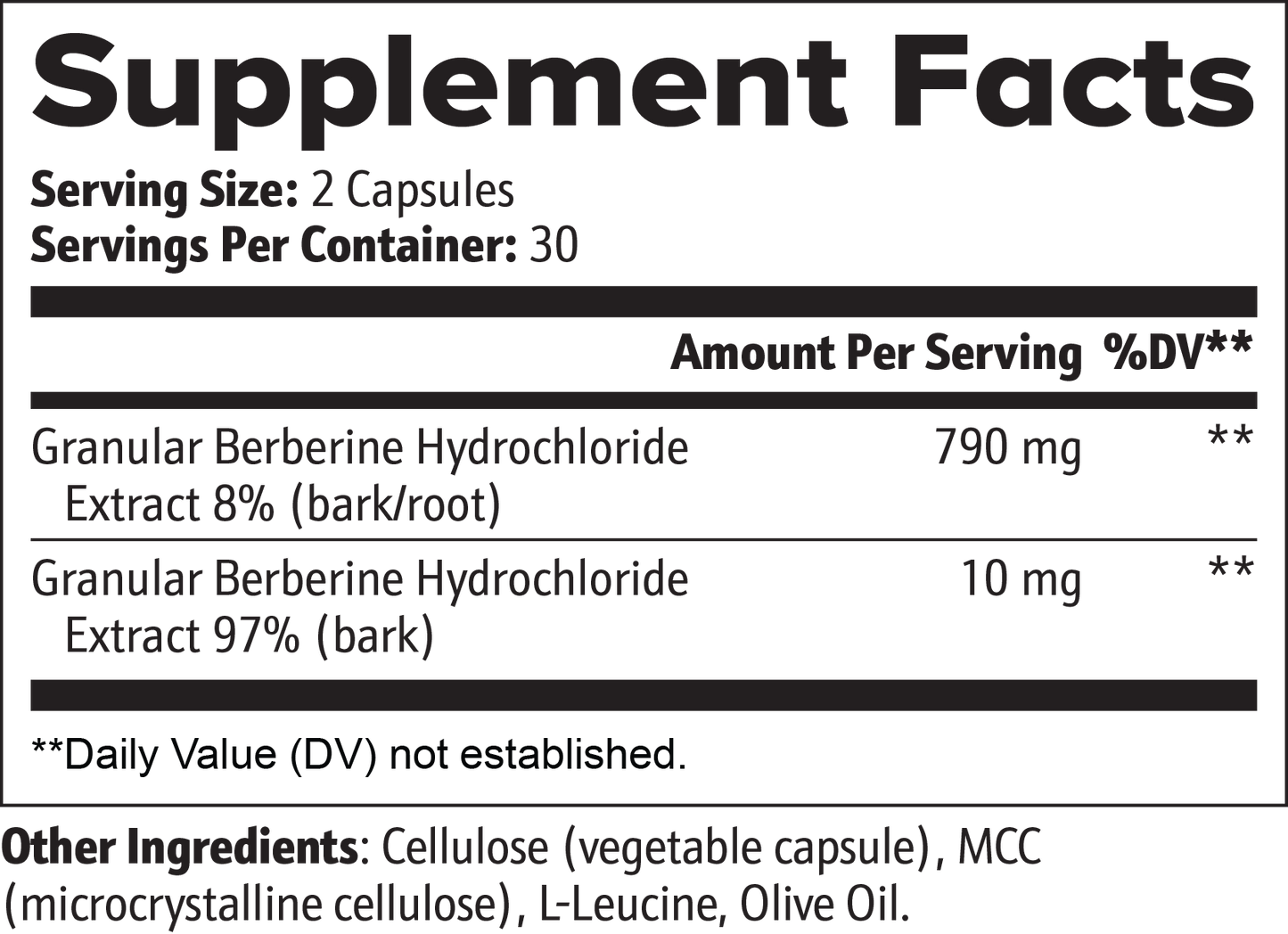 Berberine Weight Support