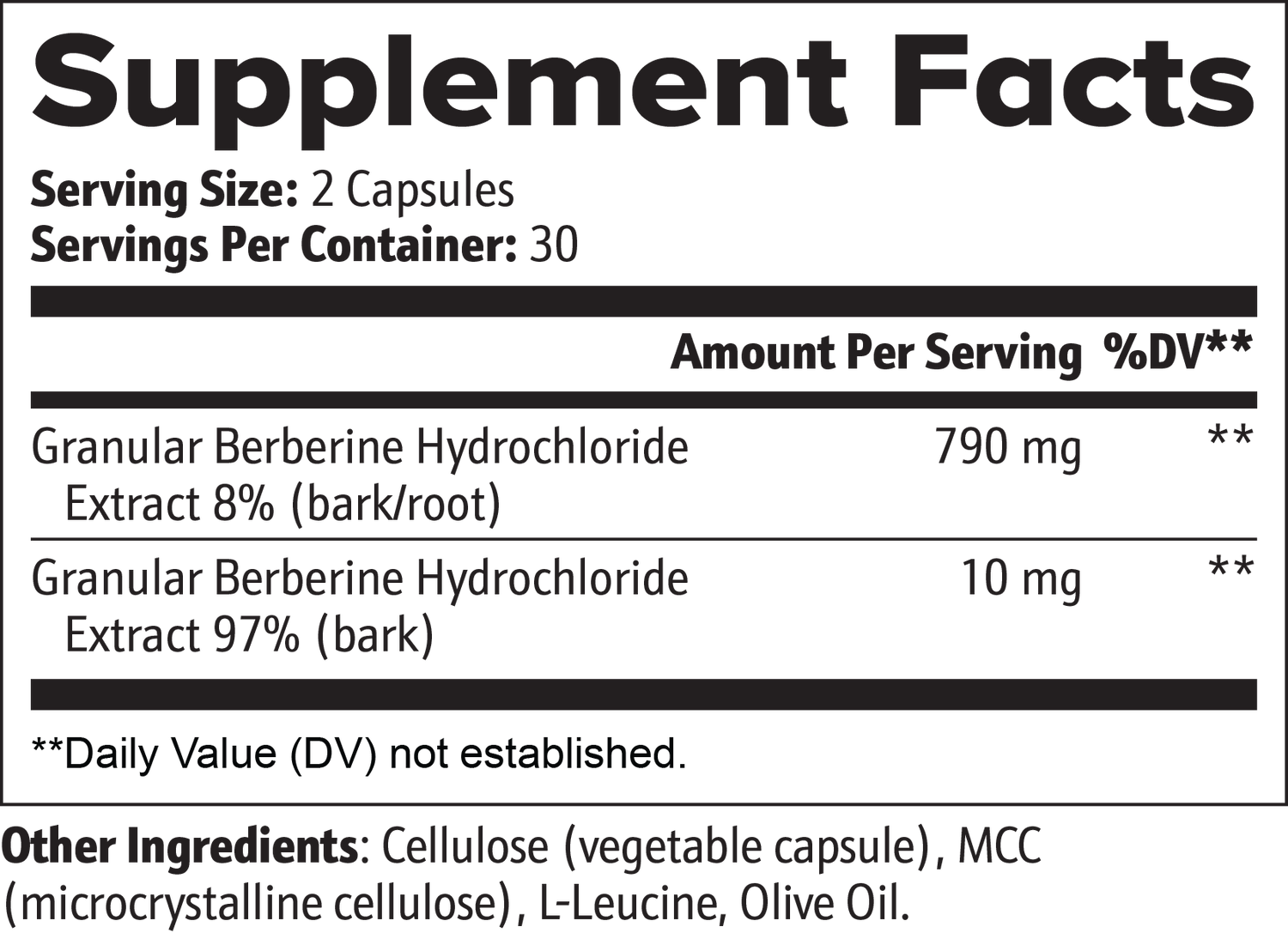 Berberine Weight Support